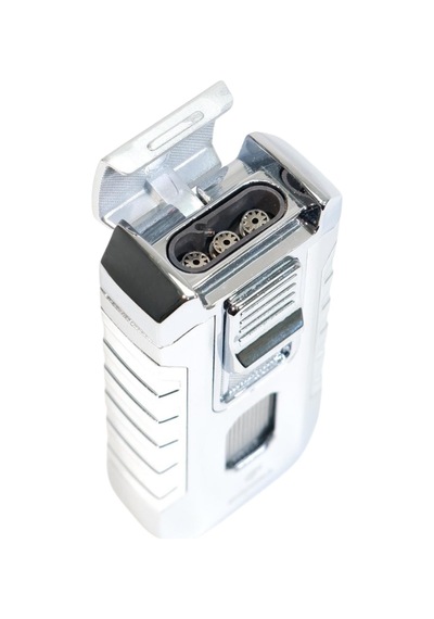 Cohiba 3 Torch Pürmüz Gümüş Metal Puro Çakmağı - Tr9534