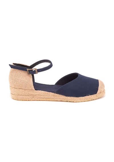 Star Tombis Gerçek Elişi Hasır Jüt Bantlı Günlük Kız Çocuk Espadril Handmade Lacivert