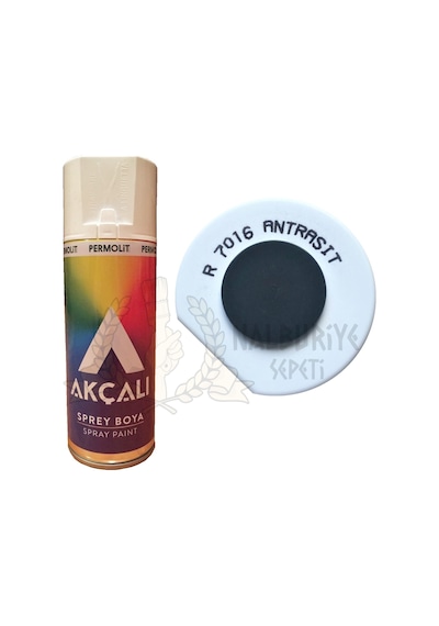 Akçalı Antrasit Gri Sprey Boya 400 ML - Ral7016