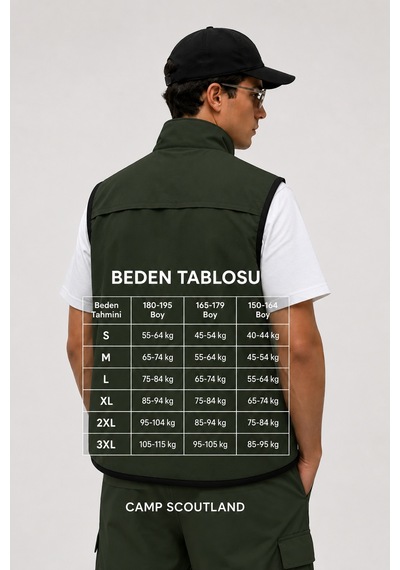 Camp Scoutland Camp452 Outdoor Tactical Softshell -içi Polarlı- Su & Rüzgara Dayanıklı Erkek Taktik Yelek Haki Camp Scoutland Camp452 Outdoor Tactical Softshell -içi Polarlı- Su & Rüzgara Dayanıklı Erkek Taktik Yelek Haki
