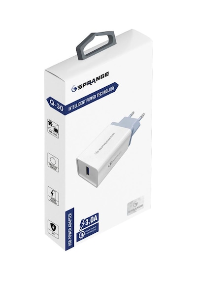 Sprange Q-30 3.0a Usb Çıkışlı Hızlı Ev Şarj Başlığı