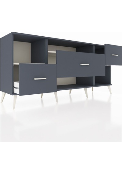 Hyperion Konsol 2 Raflı 3 Çekmeceli 176x44x83 Antrasit-aytaşı/antrasit Aytaşı/antrasit Hyperion Konsol 2 Raflı 3 Çekmeceli 176x44x83 Antrasit-aytaşı/antrasit Aytaşı/antrasit