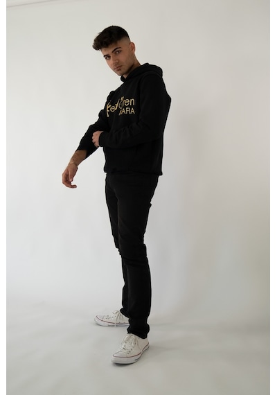 Keçiören Mafıa Kapşonlu Siyah Unisex Sweatshirt Hoodie Polar Siyah