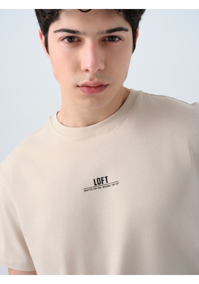 Erkek Regular Fit T-shirt Lf2038728 Kahverengi