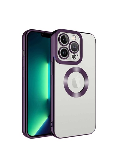 Apple iPhone Uyumlu 14 Pro Darbeye Dayanıklı Kamera Korumalı Silikon Kılıf Mor