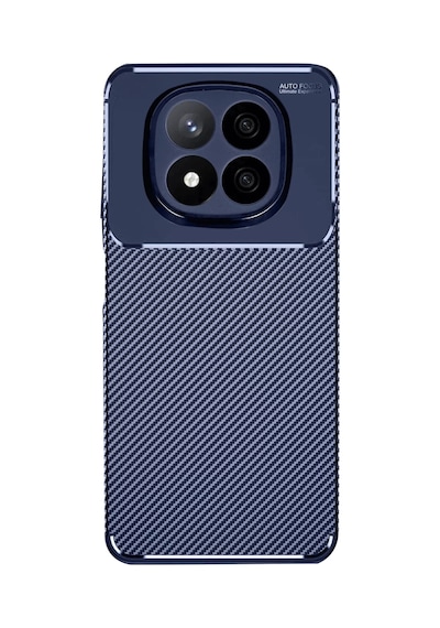 En-cag Redmi Note 14 Pro 5g Uyumlu Kılıf Auto Focus Karbon Kapak - Lacivert Bss