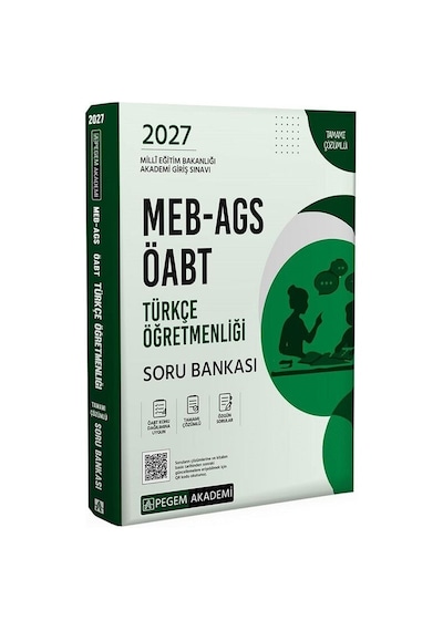 Pegem 2027 Öabt Meb-ags Türkçe Öğretmenliği Soru Bankası Çözümlü Pegem Akademi Yayınları