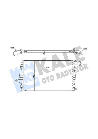 Kale 352380 Turbo Radyatörü Intercooler - Audi A6 1997-2005 2.5 Tdi Dizel 4b0145805a