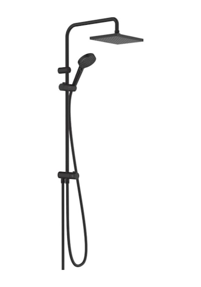 Hansgrohe Vernis Shape Duş Kolonu 230 1jet Reno, Ecosmart Satin Siyah Siyah