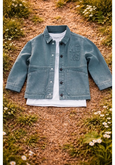 Uğur Bebe Mackays %100 Koton Yeşil Kanvas Ceketli Erkek Çocuk Takımı Krem Kanvas Pantolon & Desenli Tişört Yeşil Yeşil Uğur Bebe Mackays %100 Koton Yeşil Kanvas Ceketli Erkek Çocuk Takımı Krem Kanvas Pantolon & Desenli Tişört Yeşil Yeşil