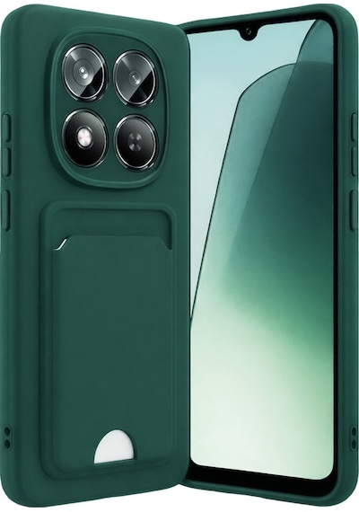 Xiaomi Redmi Note 15 Pro 4g Uyumlu Kelvin Kartvizitli Silikon - Koyu Yeşil