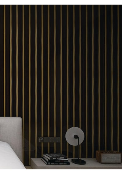 120cmx300cm Tek Parça Yapışkanlı Rulo Gold Çizgili Eskitme Parlak Duvar Paneli Kağıdı Pendik Qm0140