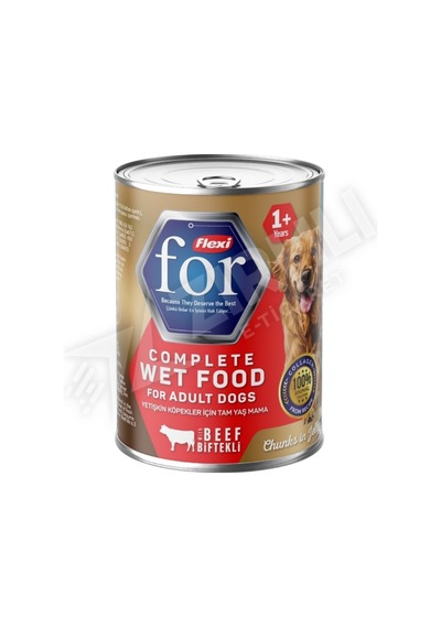 Flexi For Biftekli Yetişkin Köpek Yaş Maması 400 Gr