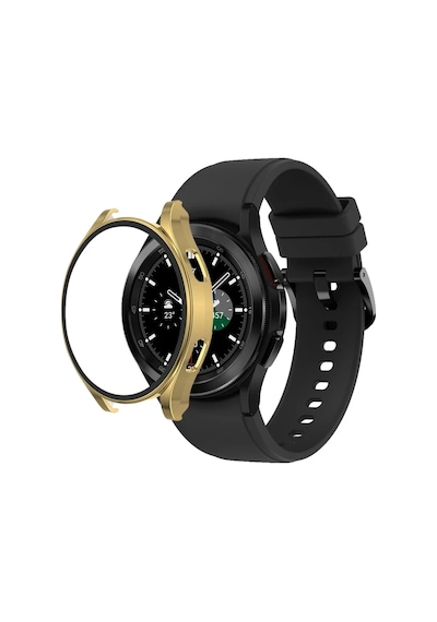 Watch 5 Pro 45mm Wall Camlı Kasa Ekran Koruyucu - Gold Aklby-bsva58
