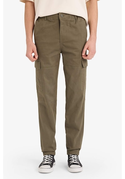 Defacto Regular Jogger Kargo Cepli Gabardin Pantolon C9163ax26spkh361 Haki-kh361