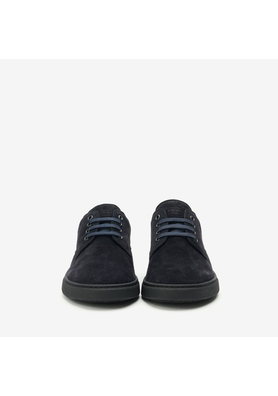 Navy Blu Sneaker Erkek 19c4 Frau Waxy Laced Shoes Mavi