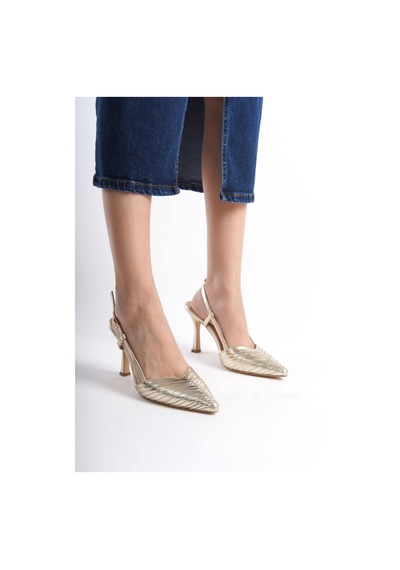 Mubiano Hakiki Deri Collection Kadın Topuklu Stiletto & Ayakkabı Dore -mcbrg5738-dr Dore