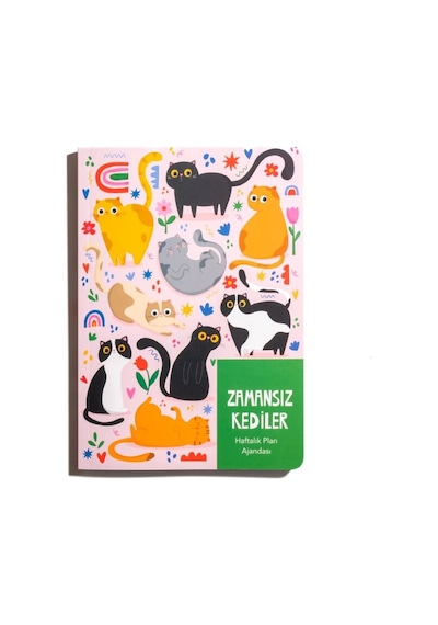 Melimelek Kediler Zamansız Ajanda 3 Tb-022 Çok Renkli