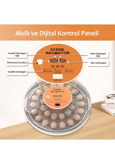 Altın Kuluçka-wonegg 30'lu Otomatik Kuluçka Makinesi
