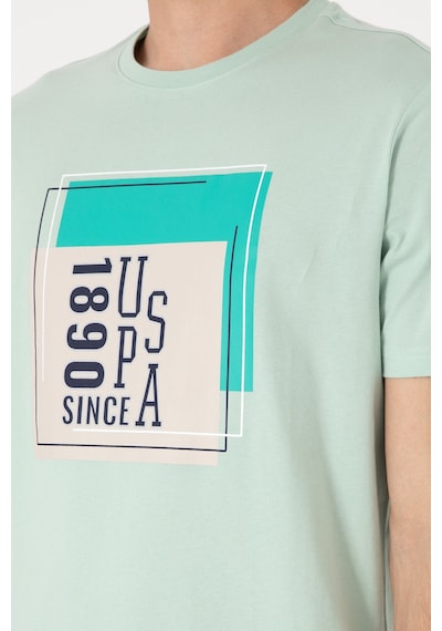 U.S. Polo Assn. Erkek Regular Fit Bisiklet Yaka Su Yeşili Tişört 50306880-VR048 U.S. Polo Assn. Erkek Regular Fit Bisiklet Yaka Su Yeşili Tişört 50306880-VR048