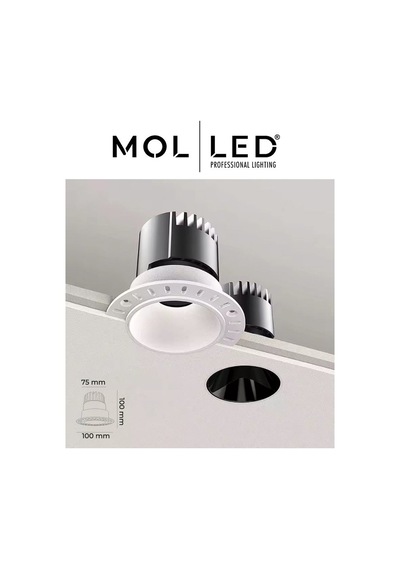 Molled Modüler Serisi 8w Trimless Sıva Altı Led Spot Beyaz 4000k - Mol4079-8w
