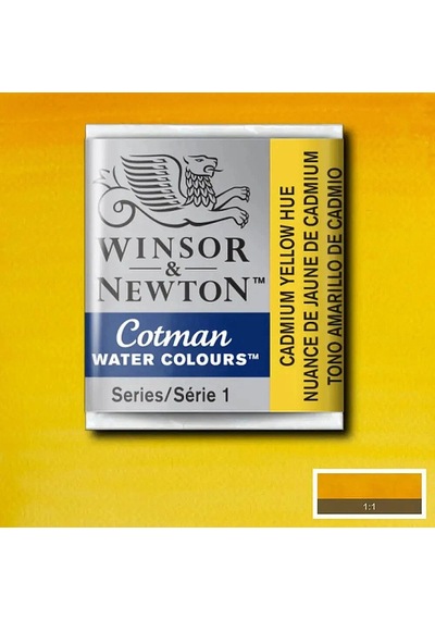 Winsor & Newton Cotman Yarım Tablet Sulu Boya 109 Cadmium Yellow Hue Çok Renkli