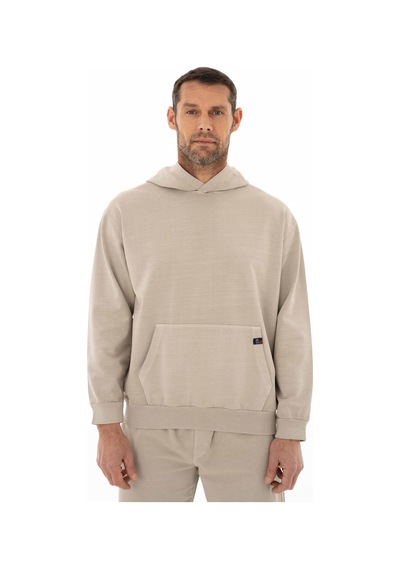 AR-MA Arma Erkek Oversize 2 İplik Kanguru Cepli Kapşonlu Sweatshirt 001