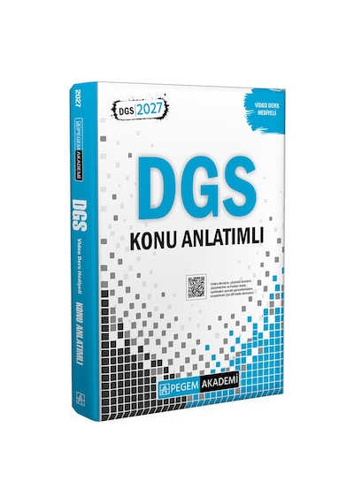 Pegem 2027 Dgs Konu Anlatımlı Video Ders Hediyeli Pegem Akademi Yayıncılık