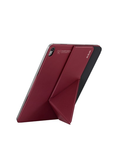 İpad Air 13 2025 M3 Uyumlu Pitaka Folio 3 Kalem Bölmeli Standlı Kılıf Kırmızı Kapaklı Kılıf