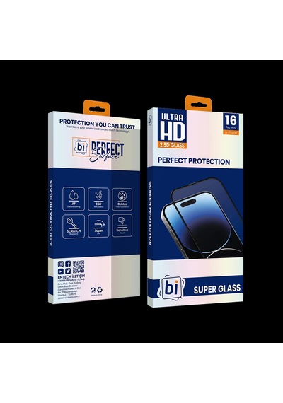 Bi 2,5d Super Glass Apple Uyumlu   iPhone 16 Pro Max Ekran Koruyu