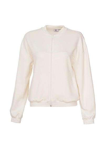Hummel Ember Fermuarlı Ekru Kadın Sweatshirt 922550-9157
