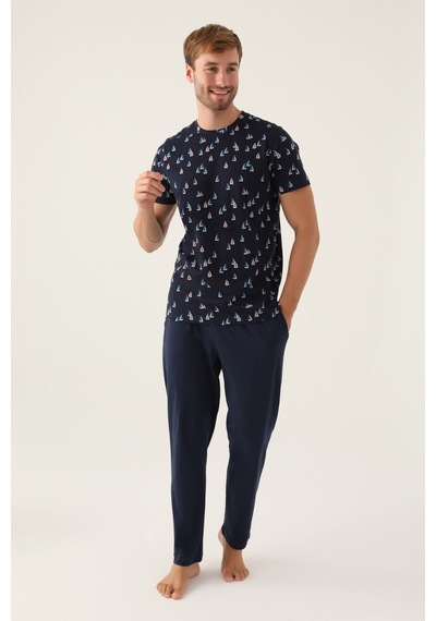 Arnetta Yacht Lacivert Erkek Pijama Takımı 5274-42689 Lacivert