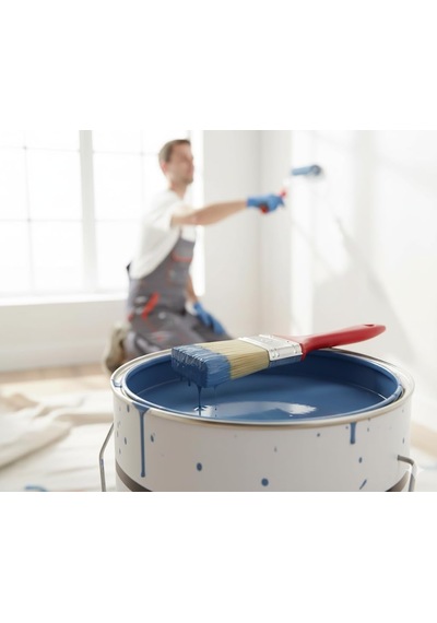 3 Lü Boya Ve Badana Kestirme Fırçası Seti 4/6/8 Cm, Ergonomik Saplı Duvar, Kenar, Köşe, Kapı