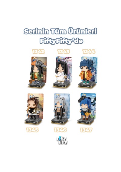 Loz Micro Anime Serisi 1346 Modeli 251 Parça Dekoratif Oyuncak Yapım Seti Yapı Blok Fflz-1346