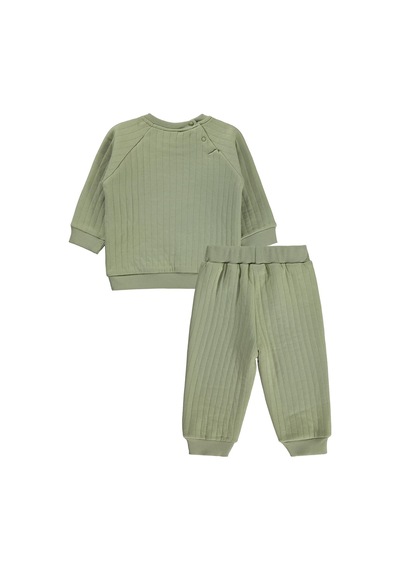 Civil Baby Araba Etiketli 6-18 Ay Takım - Haki