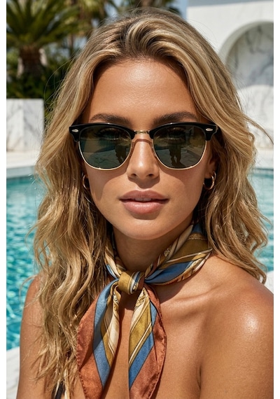 Extoll Clubmaster Kadın Erkek Unisex Güneş Gözlüğü Ex621 Çok Renkli