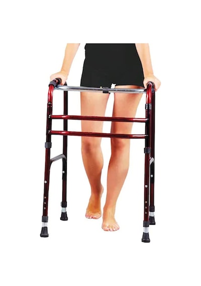 Walker Volkır Wolker Katlanır Bordo Yürüteç Hasta Yaşlı