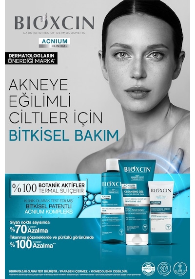 Bioxcin Acnium Sebum Dengeleyici Yüz Yıkama Jeli 200 ml Salisilik Asit Çay Ağacı Niasinamid