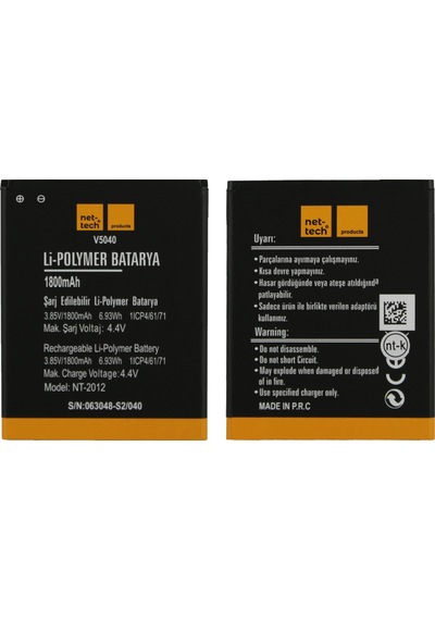 Teknonet Vestel Venüs V3 5040 Uyumlu 1800 Mah Batarya
