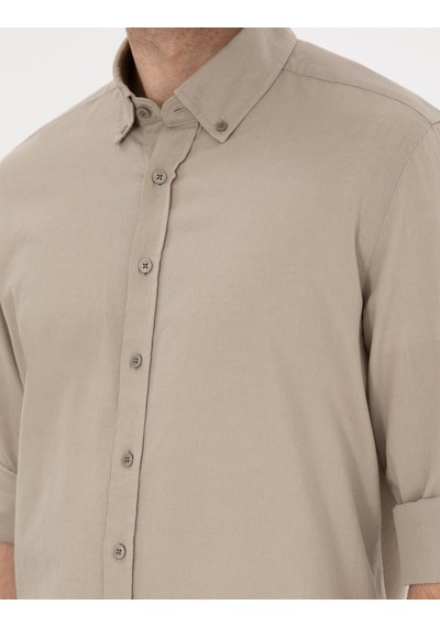 Pierre Cardin Erkek Haki Gömlek Desenli 50303388-vr027 Haki Pierre Cardin Erkek Haki Gömlek Desenli 50303388-vr027 Haki