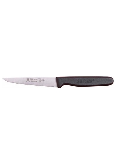 61004lz - Sürmene Lazerli, Tırtıklı Sebze Bıçağı 9,5cm Çok Renkli
