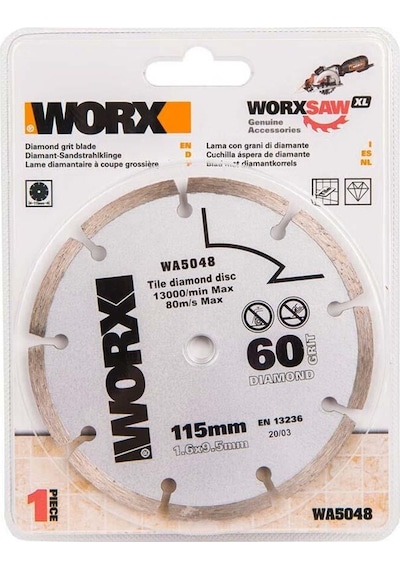 Worx Wa5048 115X9.5Mm Fayans. Seramik. Mermer Kesme Soketli Elmas