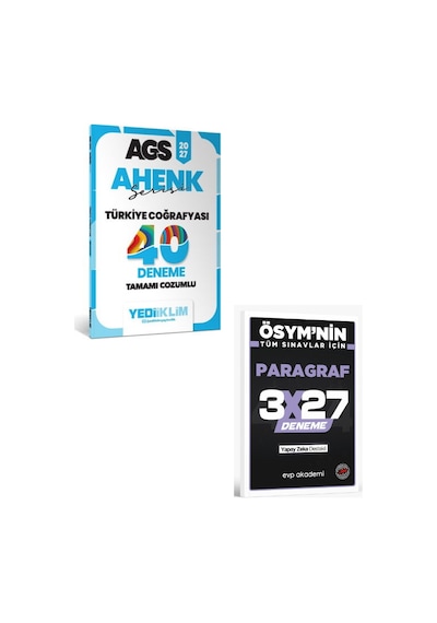 Yediiklim 2027 Meb Ags Ahenk Türkiye Coğrafyası Tamamı Çözümlü 40 Deneme+evp Akademi Paragraf