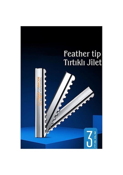 Zenvac Feather Tip Tırtıklı Ustura Jileti 3 Adet 722120 Zenvac29