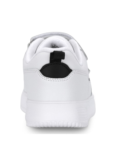 Slazenger Kalıpso F Unisex Çocuk Cırt Cırtlı Beyaz / Siyah Günlük Spor Ayakkabısı Beyaz - Siyah