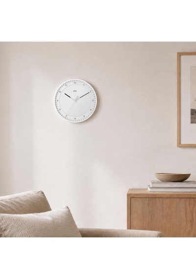 Klasik Büyük Analog Duvar Saati, Sessiz Tarama Hareketi, Kolay Okunabilir, 30 Cm Çap, Siyah, Bc17b Modeli Diğer