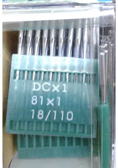Dcx1 18 Numara Sanayi Tipi Overlok Dikiş Makina Iğnesi 100.Adet Çok Renkli