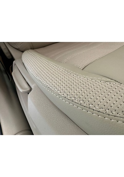 Skoda Octavia 2013-2016 Elegance-stayle Paket Yarı Deri Yarı Kumaş Araca Özel Dikim Koltuk Kılıfı
