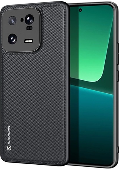Hepsi Dux Ducis Xiaomi 13 Pro Fino Serisi Premium Dokuma Silikon Kılıf- 5775 Najmaddin Siyah