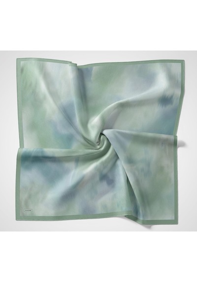 Silk Home Velora Eşarp Sis Desen Açık Patina Yeşili 90x90 Çok Renkli